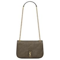 Saint Laurent Ysl Jamie 4.3 Metallic Logo Quilted Lambskin Crossbody Shoulder Bag Women bags Light-Musk 766754-AAB32-3212 Basic Set (Bag+Dust Bag)