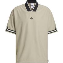Adidas Originals Krepšinio šiltas FW25 Laismi V formos iškirptės kvėpuojantys trumpomis rankovėmis marškinėliai Unisex viršutiniai drabužiai KA9350 M beige
