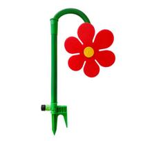 Šokanti gėlė vandens purkštuvas Crazy Flower purkštuvas su smaigu 360 laipsnių besisukantis vejos purkštuvas kiemo laistymui sodo drėkinimui vaikams augintiniams 1pc raudona