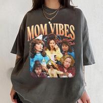 90-ųjų mamos stiliaus marškinėliai „Cool Mom Club“ marškinėliai Linksmo mamos gyvenimo marškinėliai Retro Motinos dienos dovanos Retro šaunių mamų estetiniai marškinėliai S