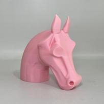 Funny Horse Head Cover Cap for Trailer Coupling Trailer Hitch Ball Cover Prevent Receiver Tube From Rusting rožinė