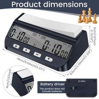 Chess Clock Digital Chess Timer Available Portable Timer for Board Games and Chess with Bonus and Delayed Countdown Function