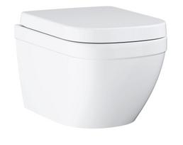 Klozetas GROHE EURO CERAMIC, pakabinamas, be nuplovimo lanko, su Triple Vortex nuleidimu, lėtai nusi