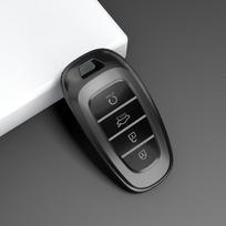 Titano Pilka Hyundai Tucson Solaris Sonata Hibridui Nexo Nx4 Santafe Dn8 4 Mygtukų Nuotolinio Automobilio Raktų Dėklas Laikiklis Raktų Pakabukas