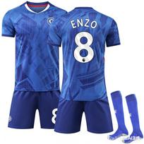 Paaugliams Vaikams Suaugusiems Individualus Vardas Futbolo Apranga 2025-26 Chelsea Namų #8 ENZO Sportinė Treniruočių Maikė Rinkinys su Kojinėmis 16
