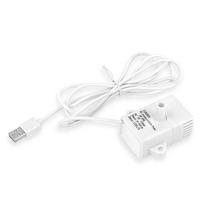 JN-206 DC/USB 5V Submersible Water Pump - 120L/h Brushless Pet Fountain for Fish Tank/Cat Drinkers with LED & Auto Off