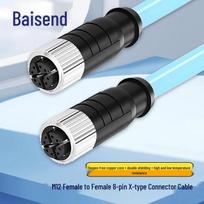 Bosendorfer M12 8-Pin Industrial Ethernet Cable