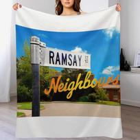 Ramsay gatvės kaimynai Mesti pledas Visų orų minkštas pledas sofai 102x76cm(40x30in)