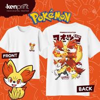 2026 Pokémon Anime Fennekin Graphic New TShirt Men Women Cotton Casual High Quality Japanese Cartoon Summer Y2k Casual Clothe... S įvairiaspalvis