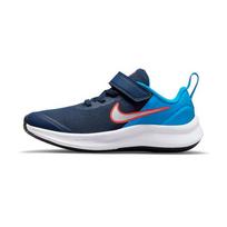 Nike Star Runner 3 Mesh Anti Kick Cushioning Anti Kick Cushioning Low top Kids' Running Shoes Blue Orange DA2777-401 29.5