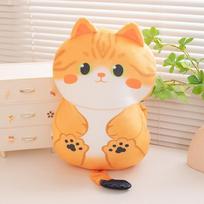 Cute soft cat hand warmer pillow plush toy doll cat doll girl lunch break pillow rag doll 42*28cm（0.5kg）