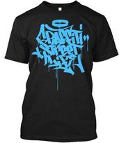 Graffiti gatvės gyvenimo juodi marškinėliai Pagaminta JAV Dydis nuo S iki 5XL Unisex marškinėliai S
