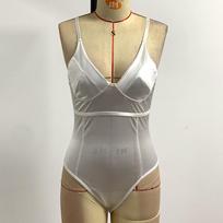 Shiny Spice Girls Sexy Jumpsuit V-Neck Slim-Fit Waist Breast Solid Color Suspender Jumpsuit s [no steel rims and no breast pads] balta