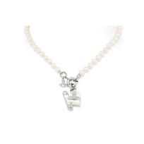 Vivienne Westwood Orietta Sagtis Perlamutro Širdies Pakabukas Žalvaris Perlo Vėrinys Moteriškas vėrinys 6301011B02P103P103 Box