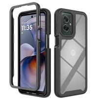 for Moto G55 5G Phone Case, Shockproof Clear Case TPU Bumper Rugged Cover For Motorola Moto G35 5G Protective Case For Moto G55&PC TPU&JUST CASE