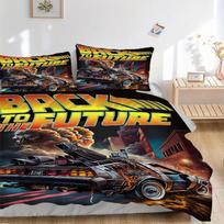 3pcs Back to the Future Bedding Set: Perfect for Bedroom or Guest Room. Soft and Comfortable with No Core Included yy251009160 135x200cm