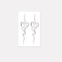 Ink Smoke Line Tattoo Sticker, Waterproof And Long-Lasting, Women'S Wrist Advanced Sense Simulation Tattoo 12*19