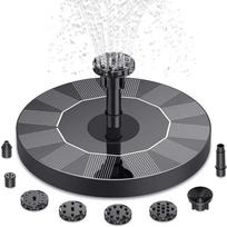 Solar Fountain Pump For Garden Pond Bird Bath Pool 16cm Floating Outdoor Water Fountain with 8 Nozzles No Electricity