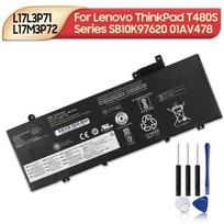 Rechargeable Lithium Battery For Lenovo ThinkPad T480S Series SB10K97620 SB10K97622 01AV478 01AV479 01AV480 L17L3P71 L17M3P72 Laptop Battery 4708mAh
