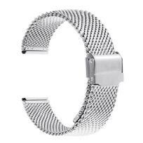 1.0mm 0.6mm Milanese Mesh Bracelet for Seiko Smartwatch Stainless Steel Wristband for Rolex Universal Double Safety Buckle Strap 18mm