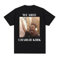 Mes esame Charlie Kirk Marškinėliai Dainuojantis Juokingas Interneto Dainos Memas Marškinėliai Vyriški Drabužiai Mada Humoras Marškinėliai Vasariniai Medvilniniai Marškinėliai... S įvairiaspalvis