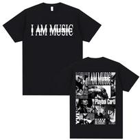 Reperio Playboi Carti I AM MUSIC albumo logotipas T-shirt vyrams Mados gotikinės hip hopo gatvės T-shirt moterims vasariniai apvalios apykaklės viršutiniai drabužiai T... S įvairiaspalvis