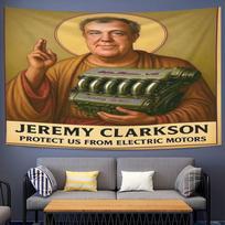 Jeremy Clarkson Mechaninis Gobelenas Variklio Spaudinys Individualus Sienos Kabinamas Svetainei Namų Dekoras 74x94cm(29x37in)