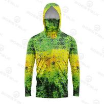 Vyriškas plaukiojantis žvejybos kostiumas su gobtuvu, apsauga nuo dulkių ir UV spindulių UPF50, lengvas XL yellow