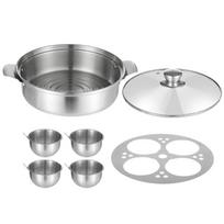 Stainless Steel Boiling Pan Induction Cooktop Eggs Poachers Cookware Large Capacity Universal Eggs Cooker Steamer Pot 1