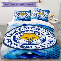 Leicester City rašto patalynės komplektas, antklodės užvalkalas, pagalvės užvalkalas, namų dekoracija, gimtadienio dovana (1 * antklodės užvalkalas + 2 * pagalvės užvalkalai be šerdies)70 135x200cm