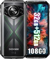 DOOGEE S118 Mobilieji telefonai, 32GB RAM+512GB ROM Išmanusis telefonas Helio G100, 10800mAh/33W, 6.6  FHD+ 120Hz, 50MP+12MP Naktinio matymo, IP68/IP69K/4G Dviejų SIM/NFC žalia
