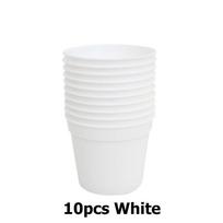 10 vnt. 7x7 cm mini apvalus sultingų augalų sodinukų vazonėlis, patalpų stalo mini gėlių vazonėlis, apvalus augalų auginimo plastmasinis vazonėlis