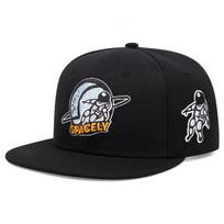 2025 Simple Cartoon New Baseball Hat Astronaut Embroidered Flat Edge Hat Street Hip Hop Hat Outdoor Leisure Sports Sunshade Hat juoda