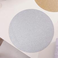 38cm Round PVC Silver Gold Placemat Kitchen Dining Table Mat Insulation Pad INS Nordic Wedding Party Decor 38x38cm sidabras