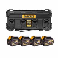 DCB1404T4 DeWALT FLEXVOLT 54V akumuliatorių ir kroviklio rinkinys (4x6.0 Ah)