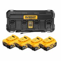 DCB1404P4 DeWALT 18V akumuliatorių ir kroviklio rinkinys (4x5.0 Ah)