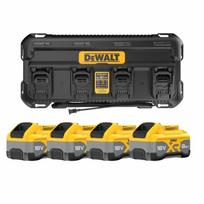 DCB1404W4 DeWALT 18V akumuliatorių ir kroviklio rinkinys (4x8.0 Ah)