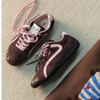 2025 spring and summer popular dopamine retro red German training shoes women's new versatile casual board shoes sports shoes 35