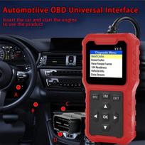 Enhanced Universal OBD II Scanner for Automotive Engine Fault Code Readers Can Diagnose Scanning Tools and Clear Error Codes raudona
