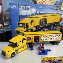 Techninis Geltonas Krovininis Transporto Sunkvežimis 60440 Statybinis Blokelis Minifigūrėlės Rinkinys Transporto Priemonės Modelis Vaikų Žaislas Vaikų Dovana