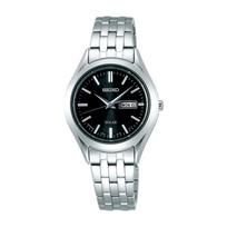 SEIKO SELECTION STPX031 Made in Solar Sapphire Date and Day Black Stainless Steel [Seiko Watch] Ladies' Watch, Japan, Powered, Pair, Glass, Calendar,