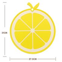 Plastikinės pjaustymo lentelės Storas virtuvės įrankis Patvari vaisiaus formos pjaustymo lenta Vaikams lemon