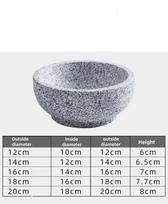 Natural Stone ceramic ramen bowl Pot Korean Cuisine Special High Temperature Resistant Bibimbap Stone Pot Household Tableware 12cm juoda