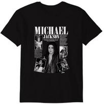 Michael Jackson įkvėpti muzikiniai marškinėliai Retro Pop Karaliaus grafiniai marškinėliai L