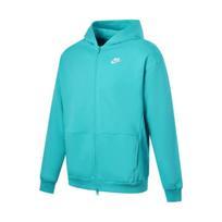 Nike Sportinis džemperis Club Fleece Dydelis raidės Užtrauktukas Atsegamas kaklas Su fliso pamušalu Su gobtuvu Ilgomis rankovėmis FD2931-345 XS blue