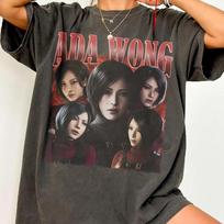 Vintage Residence Evil Ada Wong Bootleg TShirt Gaming Waifu Shirt Streetwear Unisex TShirt S
