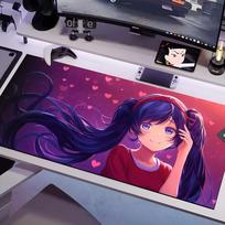 CUTE Mita Mouse Pad Multiple Sizes Large Square Computer Office Game Table Mats Rubber Anti-slip Mousepads 600x300x2mm