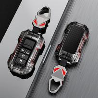 Honda Accord & 11th Gen Civic CRV Smart Key Metal Cover - 4-Button Alloy Frame + Built-in Soft Button Cover