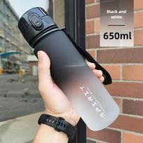 „Gradient“ sportinis vandens butelis: Didelės talpos, nešiojamas, unisex, patogus, didelės vertės dizainas 650 ml