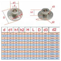 3~12mm Rigid Flange Coupling Motor Guide Shaft Coupler Motor Support Connector 3mm